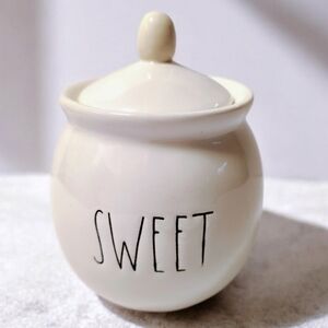 Rae Dunn Ceramic Sugar Jar Pot "Sweet" By Magenta Artisan Collection Farmhouse